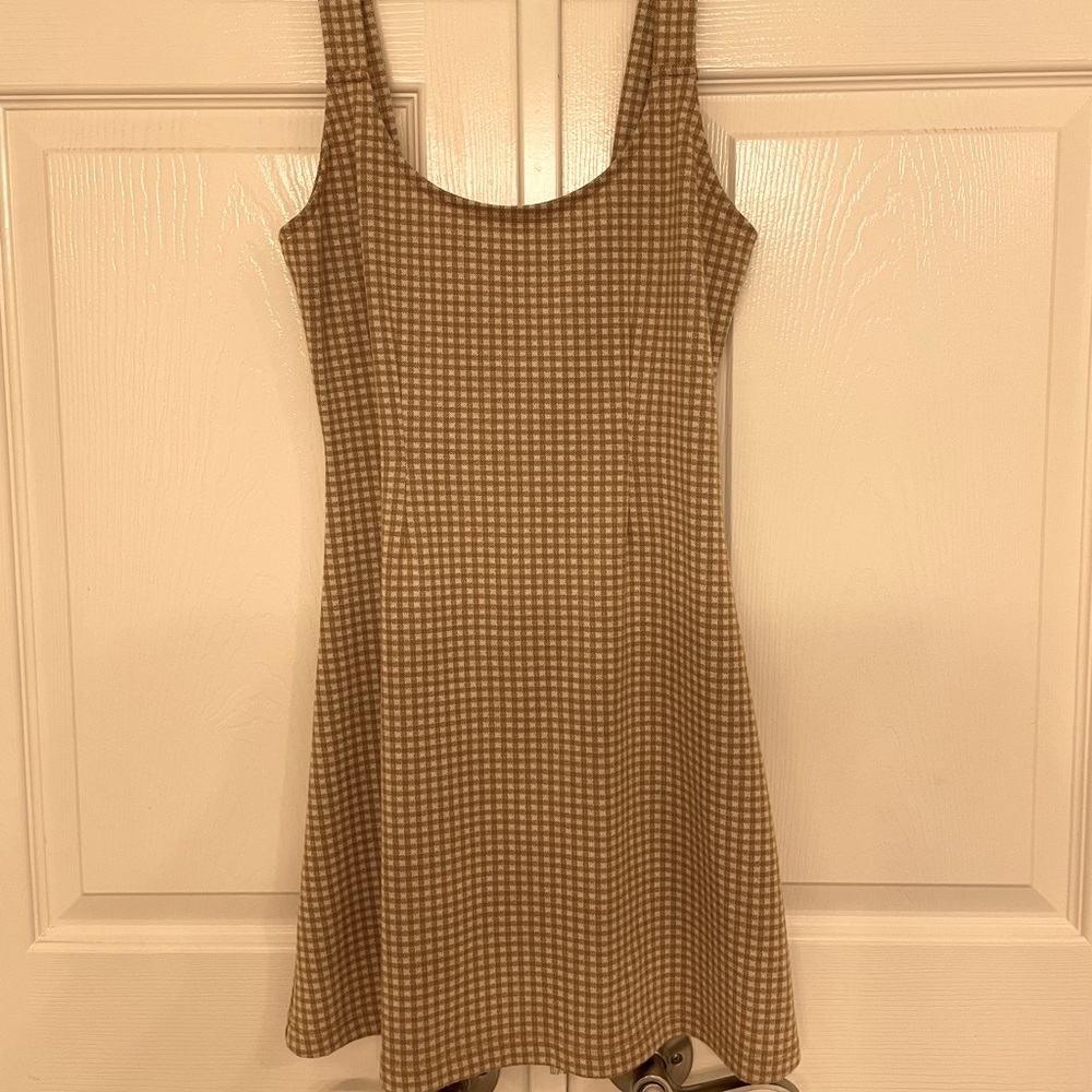 Mustard-gold jumper dress